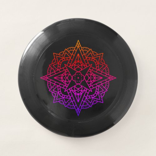 Rainbow Mandala  Wham_O Frisbee