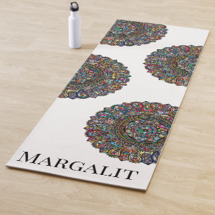 Rainbow Mandalas Mandala Relaxation Pilates Yoga Mat