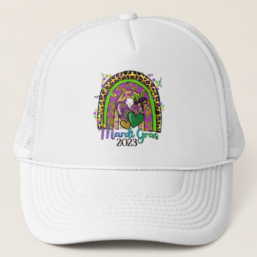 Rainbow Mardi Gras Trucker Hat