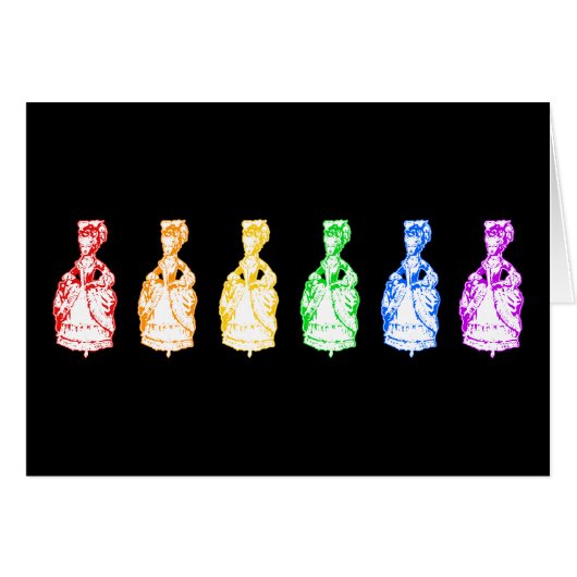 Rainbow Marie Antoinettes Cards (Front Horizontal)