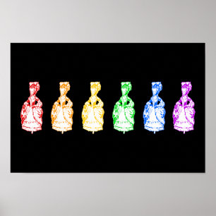 Rainbow Marie Antoinettes Poster