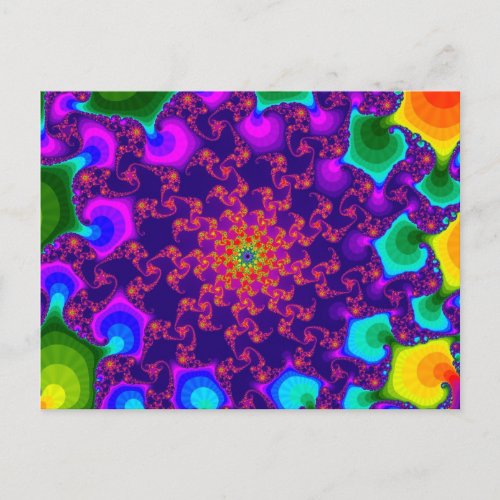 Rainbow Marigold Postcard
