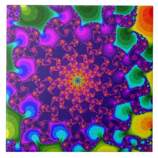Rainbow Marigold Tile (Front)