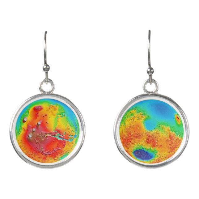 Rainbow Mars Earrings (Front)