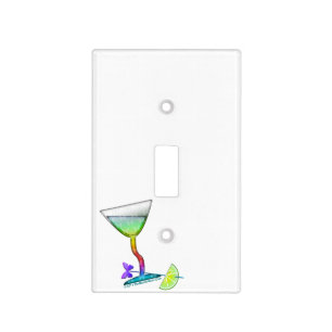 Rainbow Martini Light Switch Cover