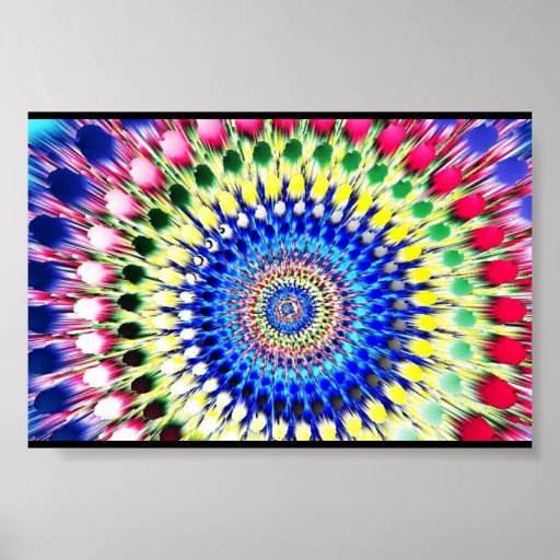 Rainbow Matrix Poster | Zazzle