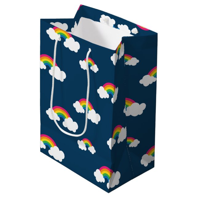 Rainbow Medium Gift Bag (Front Angled)