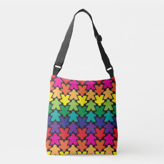 Rainbow Meeple Cross Body Bag
