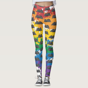 Rainbow Memento Mori Leggings