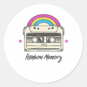 Rainbow Memory Classic Round Sticker