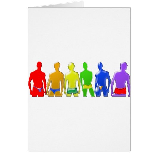 Rainbow Men Cards (Front)
