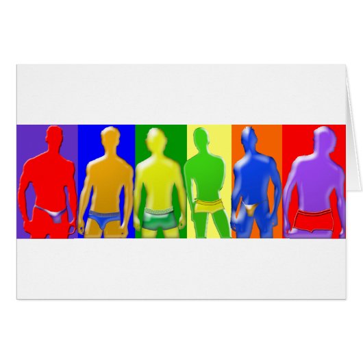 Rainbow Men Cards (Front Horizontal)