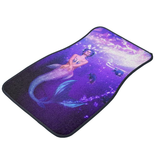 Rainbow Mermaid Car Floor Mat (Angled)