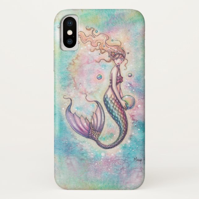 Rainbow Mermaid Fantasy Artwork Case-Mate iPhone Case (Back)