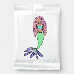 rainbow mermaid pink blue purple green black curly margarita drink mix