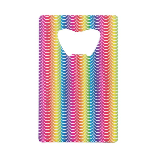 Rainbow Mermaid Pride Credit Card Bottle Opener (Front)