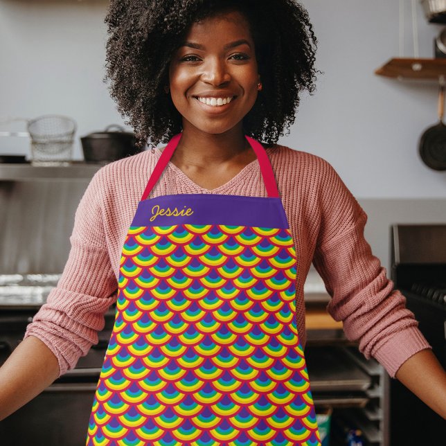 Rainbow Mermaid Scale Apron (Creator Uploaded)