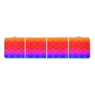 rainbow mermaid scales ombre beer pong table