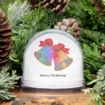 Rainbow Merry Christmas Bells