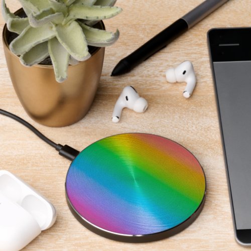 Rainbow Metallic Sheen Wireless Charger