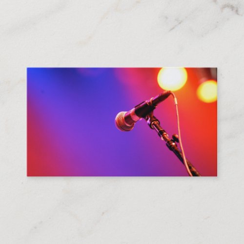 Rainbow Mic [Business] Business Card Template
