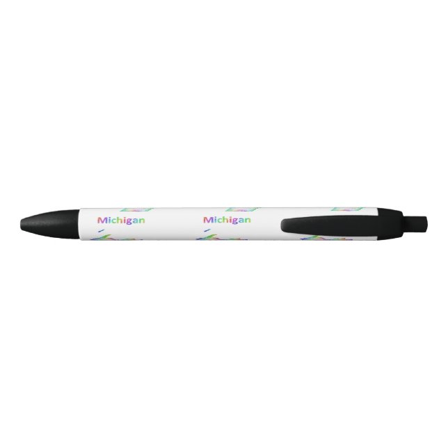 Rainbow Michigan map Pen (Back)