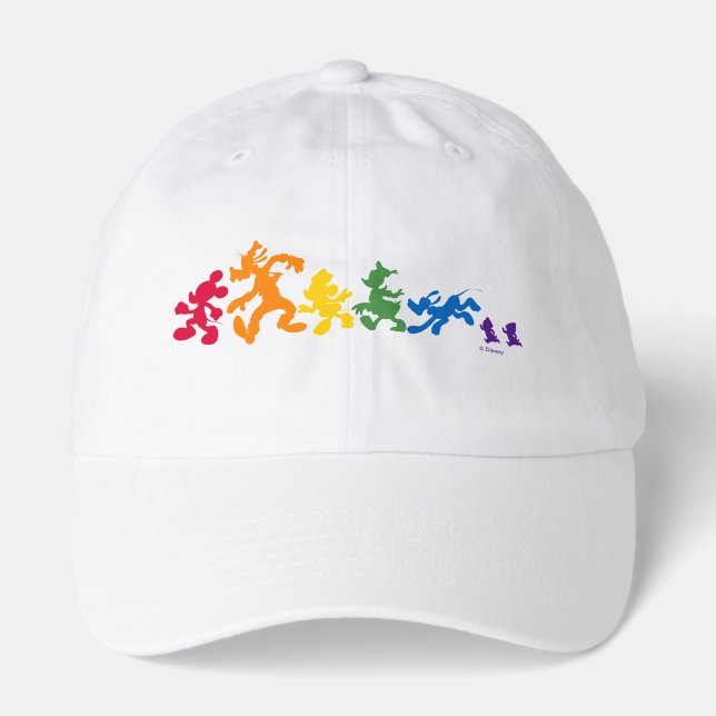 Rainbow Mickey and Friends Silhouette Hat (Front)