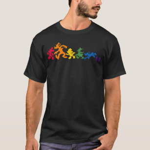 Grateful Dead Rainbow Bears Black T-Shirt