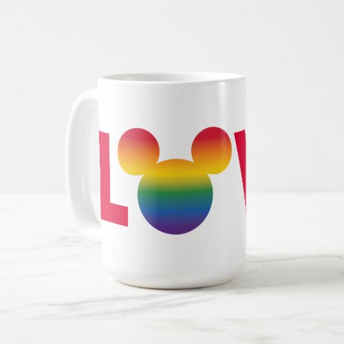 Rainbow Mickey Icon LOVE Coffee Mug