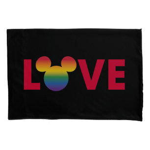 Rainbow Mickey Icon LOVE Pillow Case
