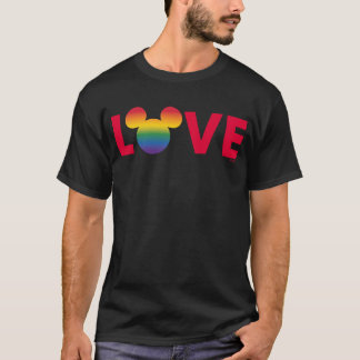 Rainbow Mickey Icon LOVE T-Shirt