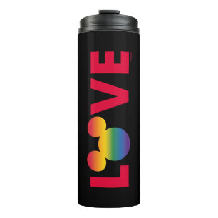 Rainbow Mickey Icon LOVE Thermal Tumbler