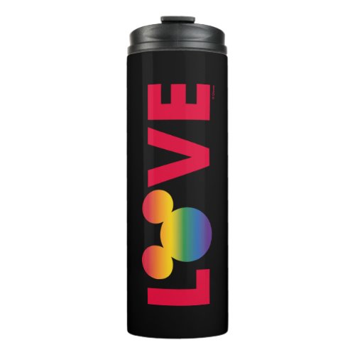 Rainbow Mickey Icon LOVE Thermal Tumbler