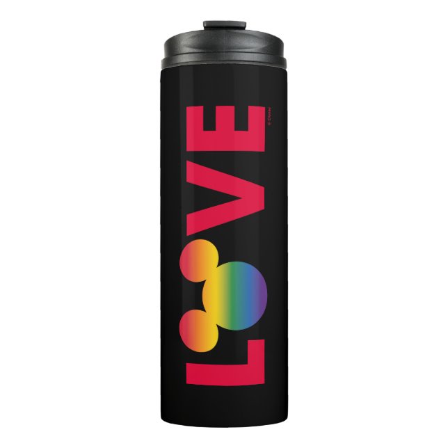 Rainbow Mickey Icon LOVE Thermal Tumbler (Front)