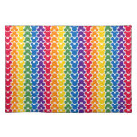Rainbow Mickey Icon Pattern Cloth Placemat