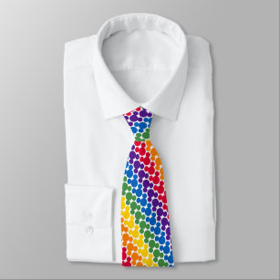 Rainbow Mickey Icon Pattern Neck Tie