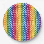 Rainbow Mickey Icon Pattern Paper Plates