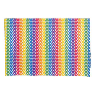 Rainbow Mickey Icon Pattern Pillow Case