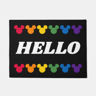 Rainbow Mickey Icons   Hello Doormat