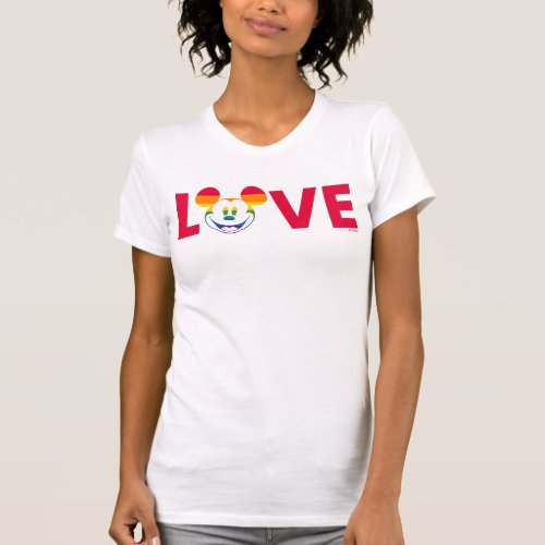 Rainbow Mickey LOVE T_Shirt
