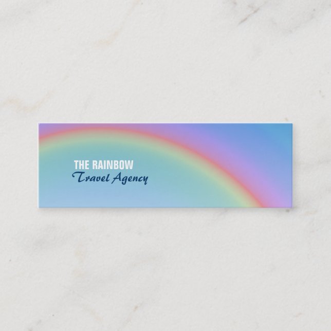 Rainbow Mini Business Card (Front)