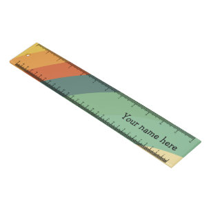 Rainbow Minimalist Stripes Handmade Ruler
