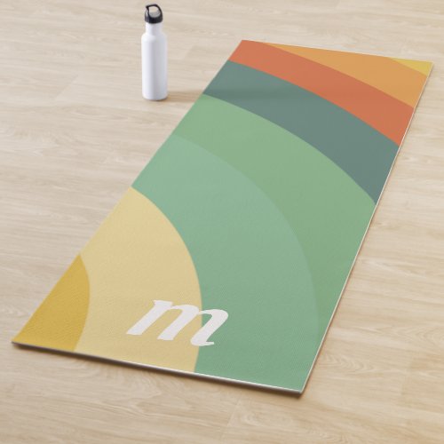 Rainbow Minimalist Stripes Handmade Yoga Mat