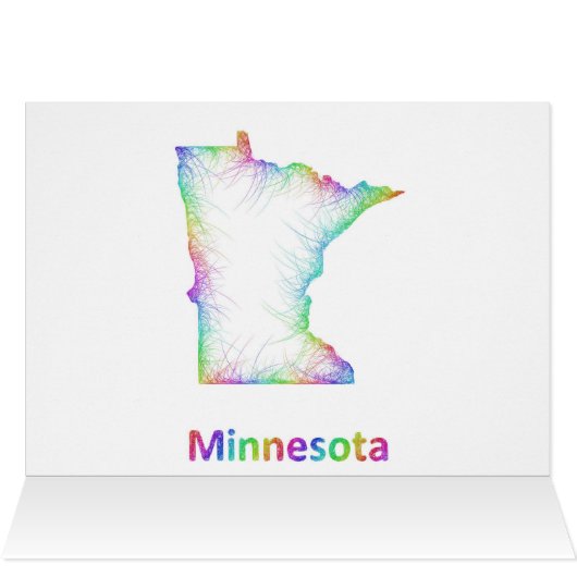 Rainbow Minnesota map (Inside Horizontal (Top))