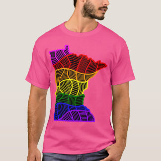 Rainbow Minnesota Oversized T-Shirt