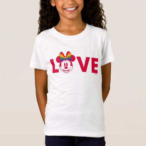 Rainbow Minnie LOVE T_Shirt