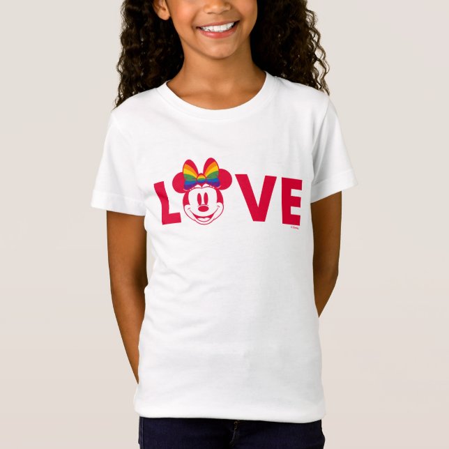 Rainbow Minnie LOVE T-Shirt (Front)
