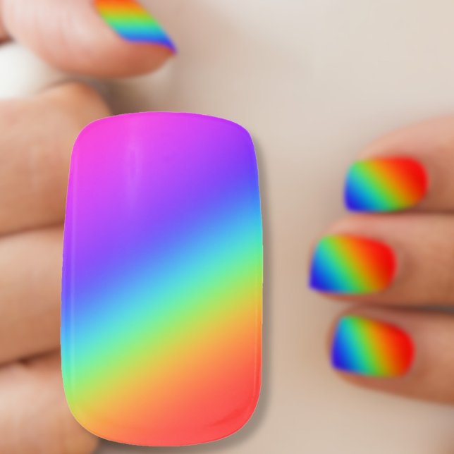 Rainbow  minx nail art (Creator Uploaded)