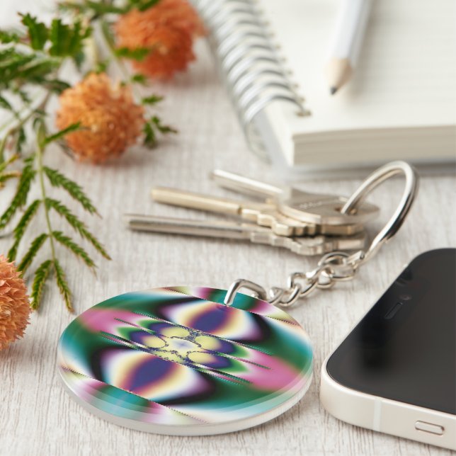 Rainbow Mirrors Keychain (Front Right)
