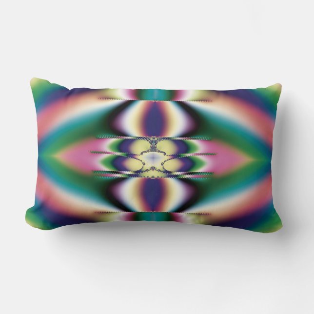 Rainbow Mirrors Lumbar Pillow (Front)